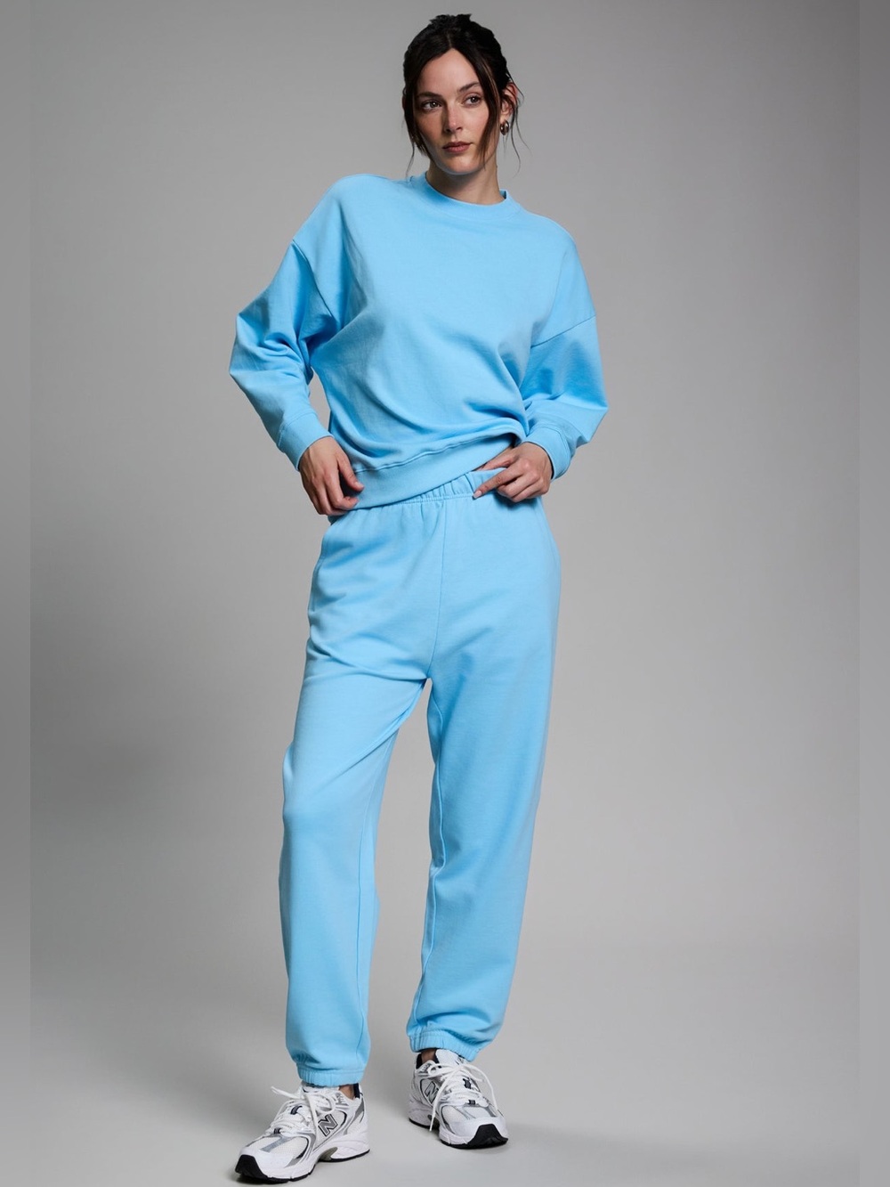 Year of Ours YOS X FFF Jogger Fleece Lined Sweatpants Blue Womens Size M/L NEW